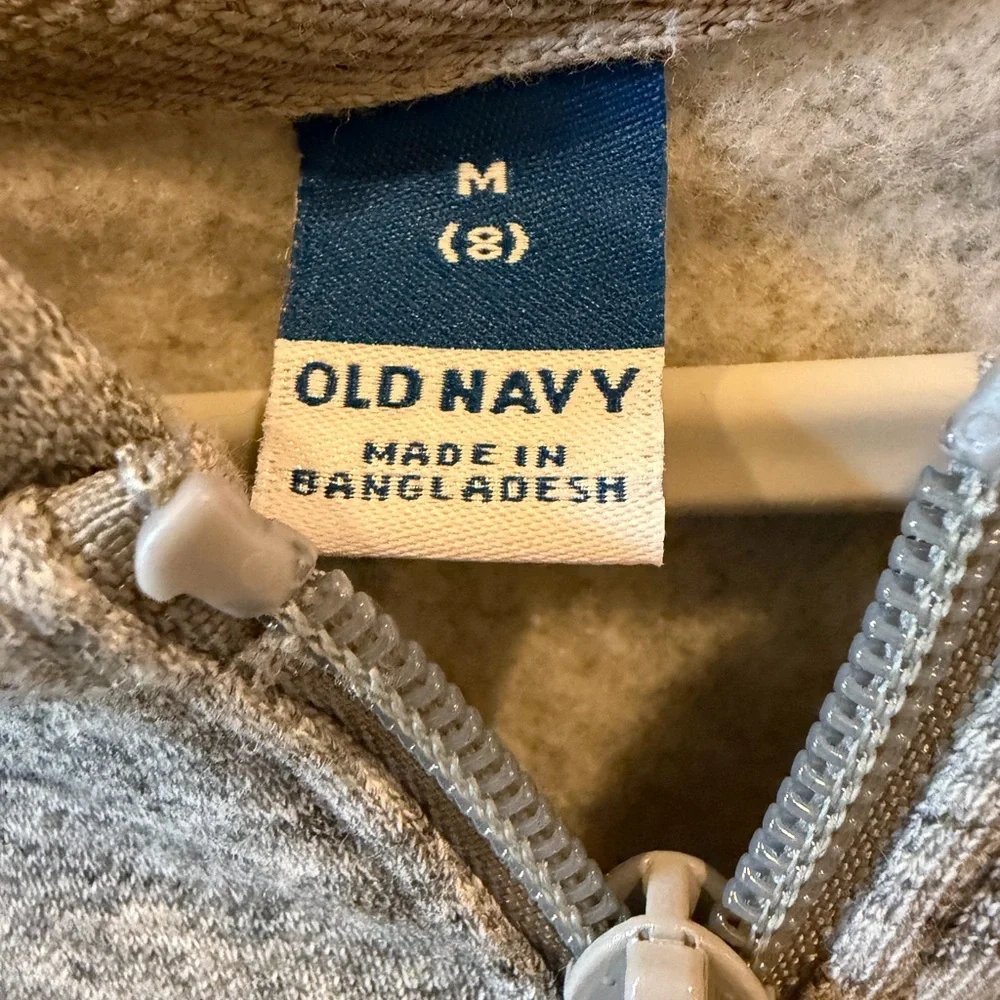 Old Navy Girls Full Zip Hoodie Jacket Size Medium NWOT
